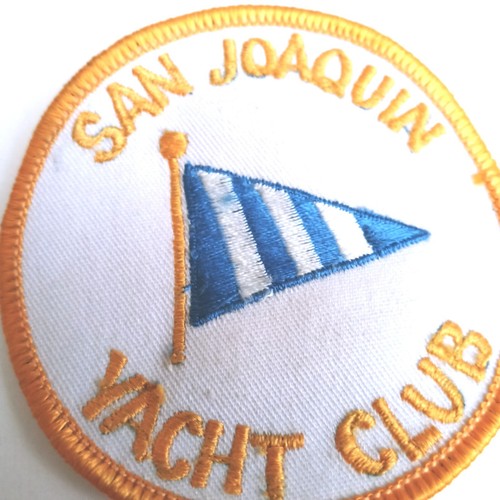 San Joaquin Yacht Club Embroidered Patch Vintage 2 7/8" California Boat - Picture 5 of 5
