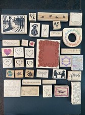 Mixed Themes Rubber Stamps-Lot Of 35-Used, Hero Arts, Just For Fun