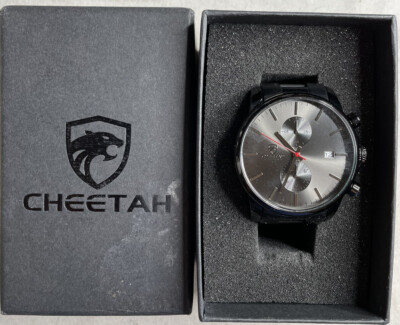 CHEETAH Watch for Men Waterproof Sports Mens Watch Top Brand Luxury, Black