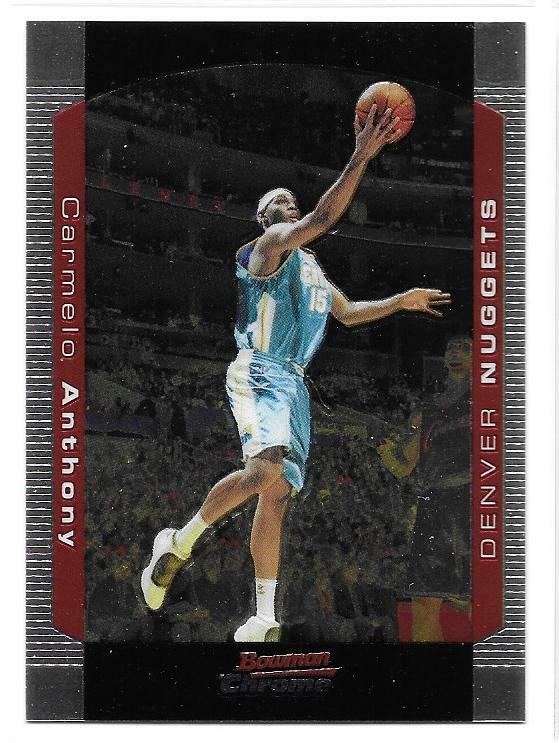 CARMELO ANTHONY 2004-05 Bowman CHROME #15 (2nd Year Card) Nuggets Lakers
