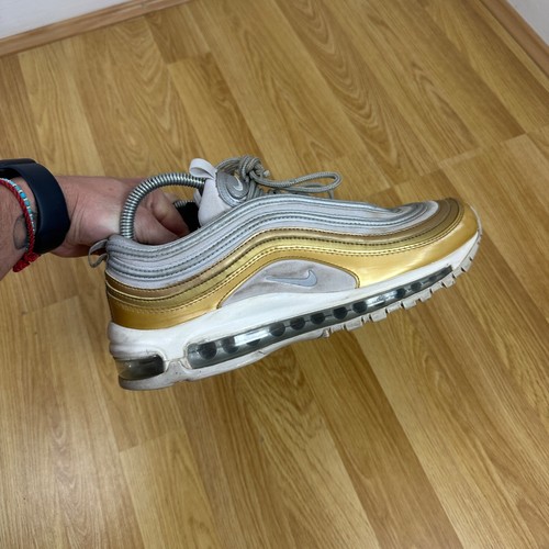Nike Air Max 97 Vast Grey Metallic Gold Women's UK 7 Trainer - Picture 2 of 11