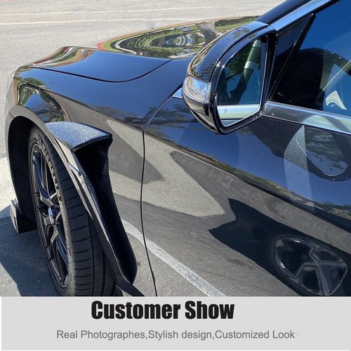 For Benz W222 S63 S65 2018+ Real Carbon Front Bumper Lip & Side Fender Cover - Picture 5 of 12