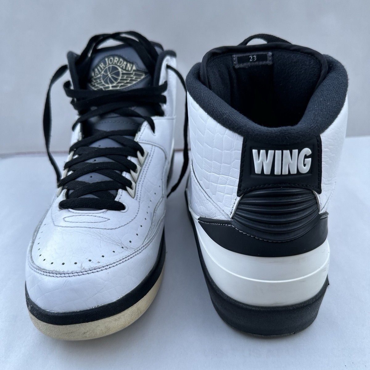 Nike Air Jordan 2 Retro Wing It 834272-103 Men's Size 12.5 White