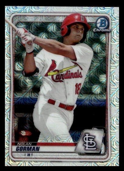 2020 Bowman Nolan Gorman BCP-66 Mojo Refractor | St. Louis