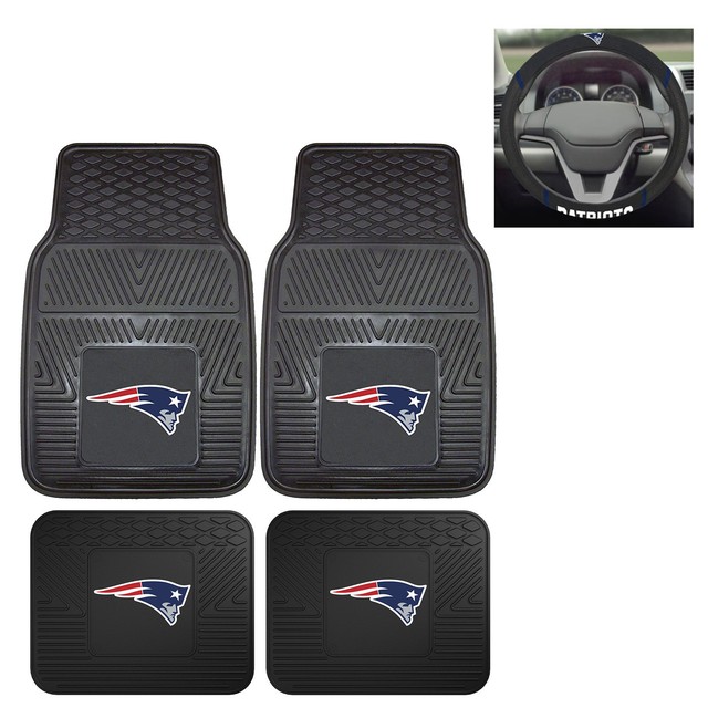 new england patriots steering wheel cover