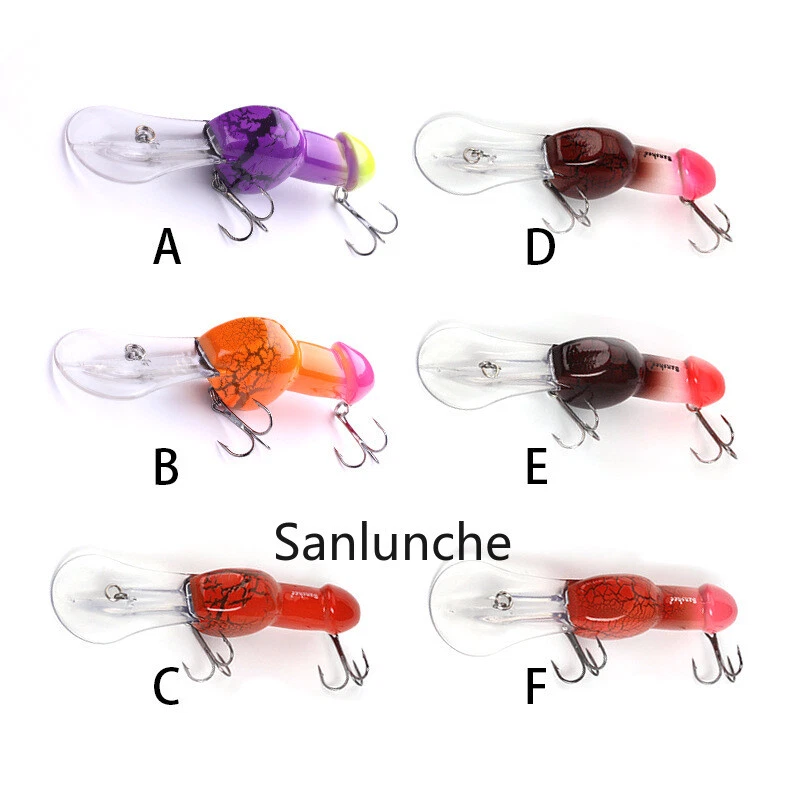 1-3 Piezas Señuelo de Pene Pesca Crankbait Dick Señuelo Aparejo Pesca de Lubina 14cm/27G Foto 2 de 4