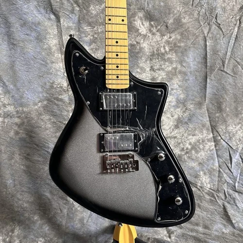 Custom Meteora Silver Burst Electric Guitar Maple Fretboard Free Shipping