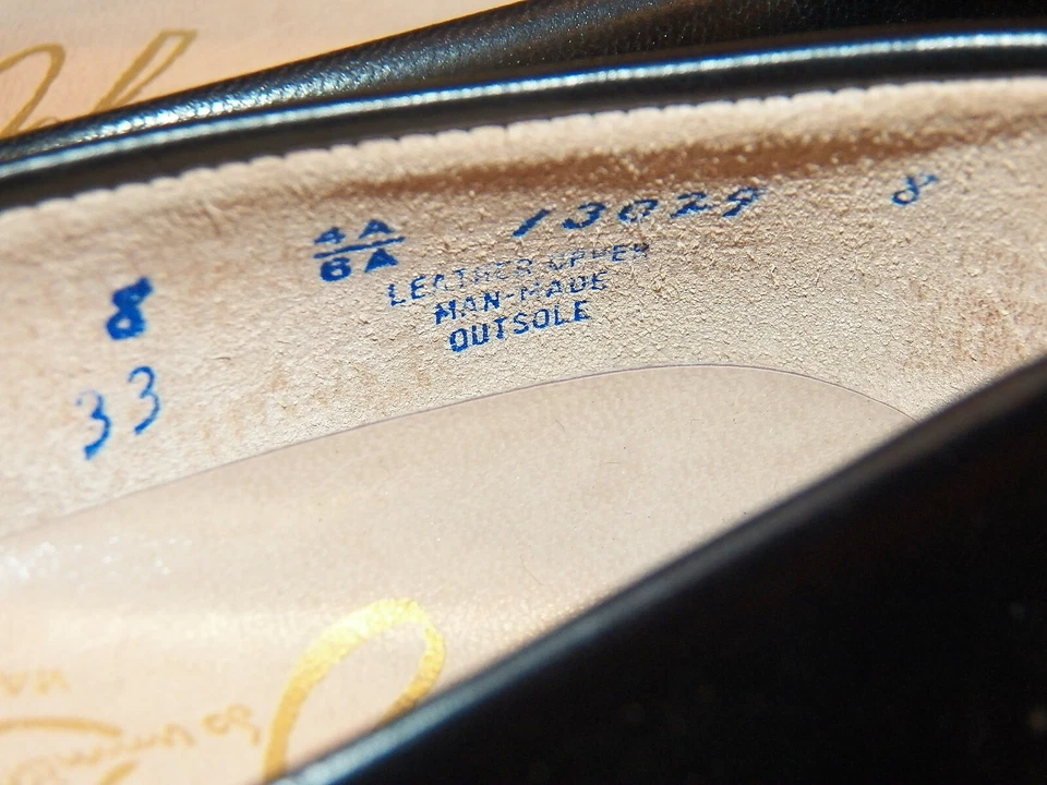 Zapatos de mujer vintage JOHANSEN negros DEVOIR talla 8 4A con caja original Foto 4 de 4