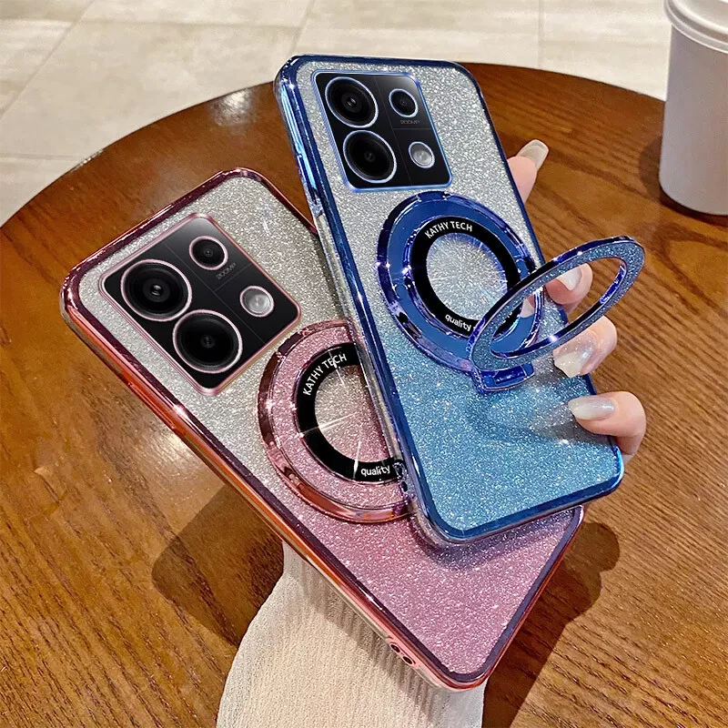 Stand Glitzer Bling Hülle Für iPhone/Samsung/Honor/Xiaomi/OPPO Handy Case Schutz - Bild 3 von 4