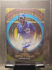 Yeison Santana 2022 Bowman Inception  PA-YSA Gold Auto /50 Cubs 