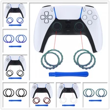 eXtremeRate Parts Custom Accessories Accent Rings with Tool for ps5 Controller