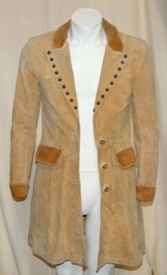 CHEYENNE OUTFITTERS LEATHER WOMEN DUSTER JACKET SIZE 6 WESTER