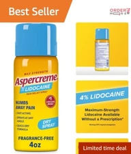 Maximum Strength 4% Lidocaine Spray - Nerve Pain Relief Without Prescription