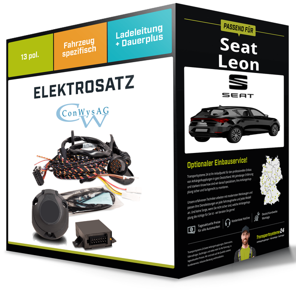 Elektrosatz 13-Pol Spezifisch für Seat Leon 11.2019-Jetzt NEU Conwys-image
