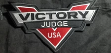 Judge Victory Motorcycles Embroidered approx Patch 6x11"