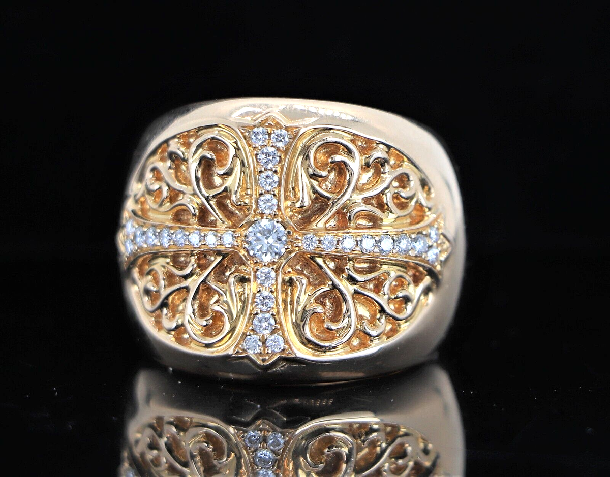 $40,000 Chrome Hearts 2002 18k Yellow Gold Pave Diamond $40,000 Chrome Hearts 2002 18k Yellow Gold Pave Diamond