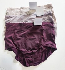 3 Warner's No Pinching No Problems Brief Panty Multi 5738 Sz 7/L - NWT