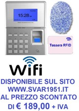 MARCATEMPO RILEVAZIONE PRESENZE WIFI + SOFTWARE ITALIANO E ASSISTENZA SOFTWARE 