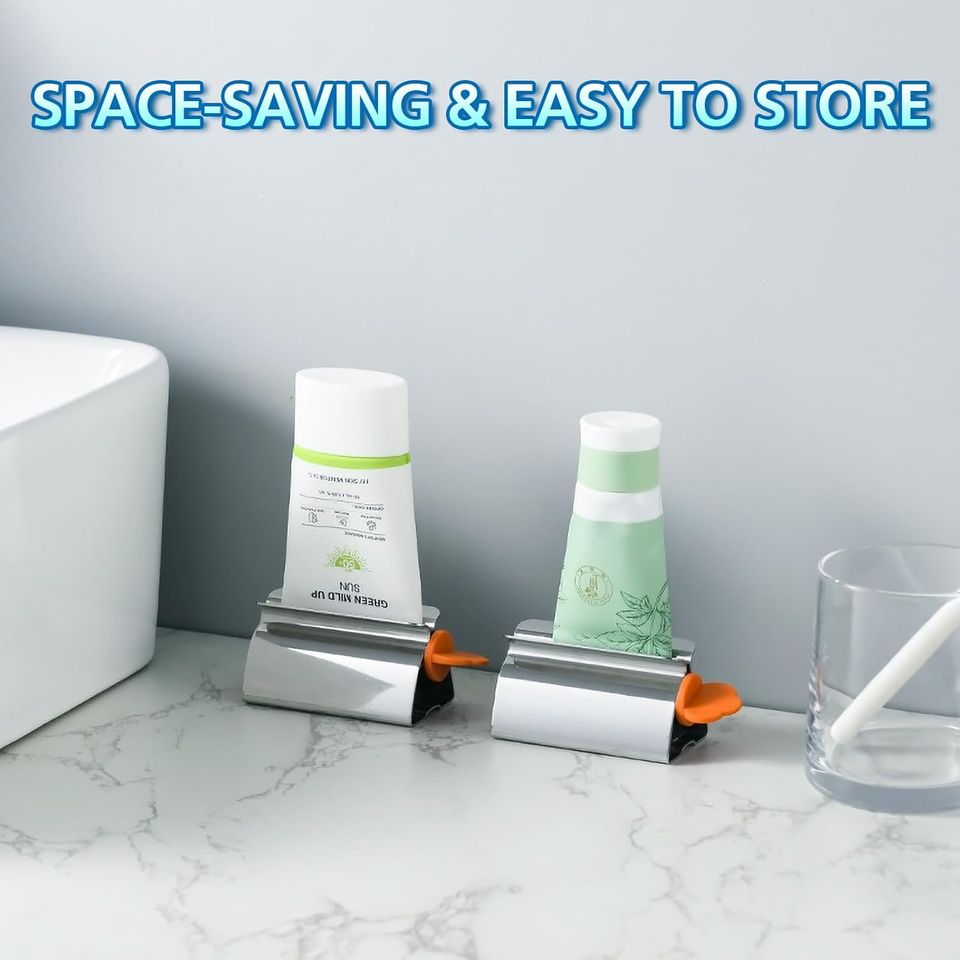 Toothpaste Squeezer Tube Roller, 3 Pack Stainless Steel Rolling