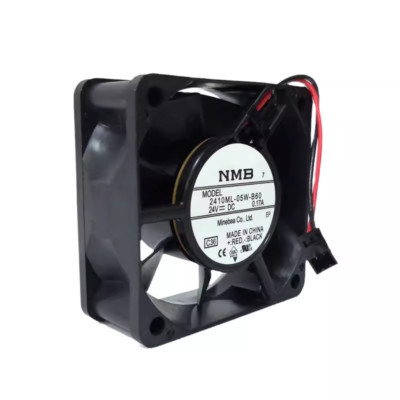 NMB 2410ML-05W-B60 DC24V 0.17A 60*60*25mm Axial Cooling Fan 2-wire