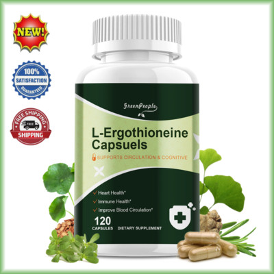 120pcs L-Ergothioneine Capsules Support Circulation & Congnitive Supplement