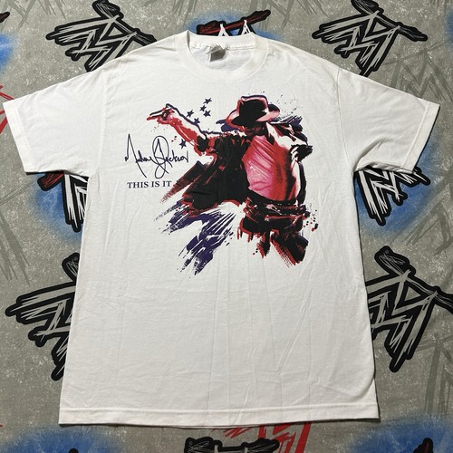 Michael Jackson This Is It Men's L T-Shirt Movie Promo - 第 1/4 張圖片