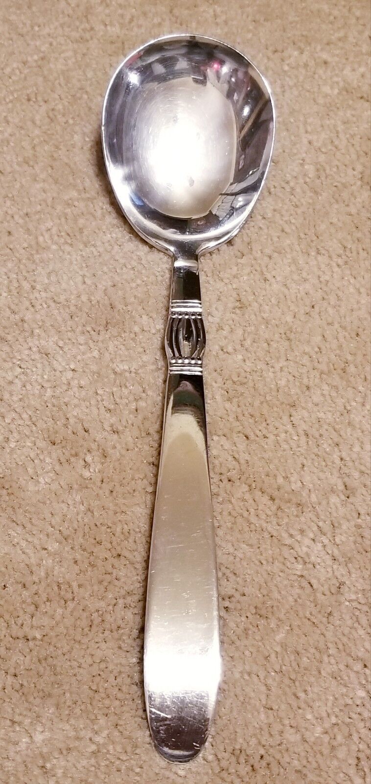 Vintage Masterpiece Karen Silver Plate Flatware LARGE Serving Spoon