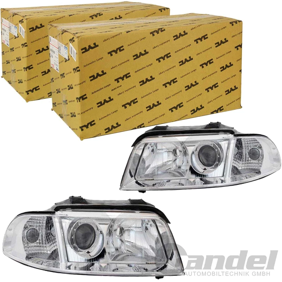 2x FAROS TYC H7/H7 IZQUIERDO+DERECHO AUDI A4 B5 FACELIFT 99-2001 CON LWR