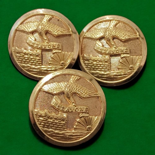 Military Officer US Army Corp Engineer Buttons, WWII Superior Quality VTG Lot -3