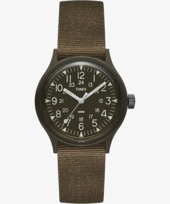 Timex Original Watch Vietnam Camper TW2P88400 Black n Green from