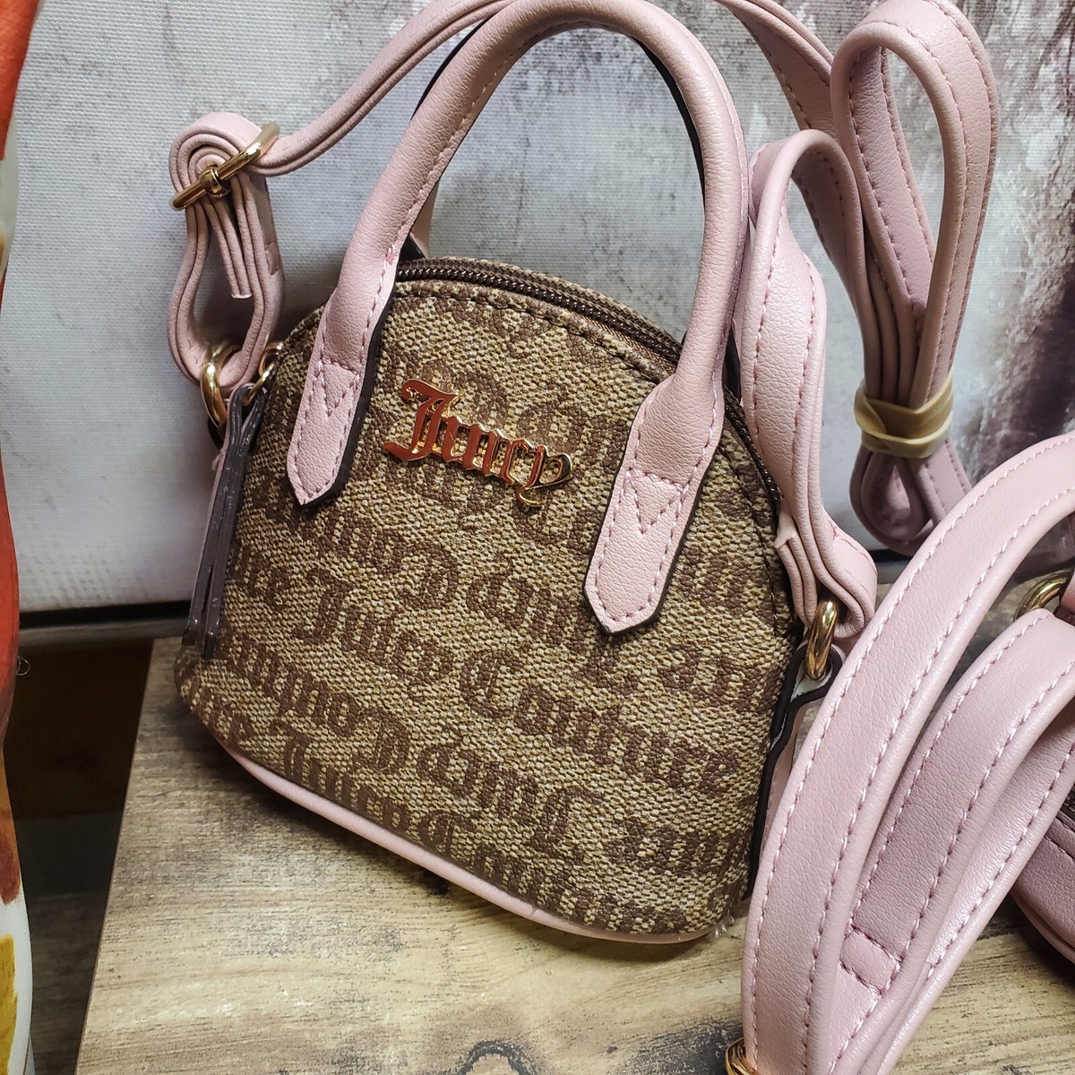 Juicy Couture Chestnut Chino Two PC Bowler Purse Gift Set | eBay