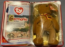 Sealed Germania the Bear McDonalds TY International Bears II Beanie Baby RARE!