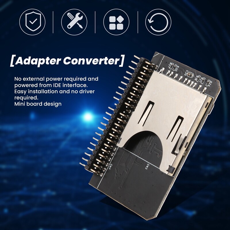 3X SDHC SDXC MMC Memory Card To IDE 2 5 Inch 44Pin Male Adapter 3x-sdhc-sdxc-mmc-memory-card-to-ide-2-5-inch-44pin-male-adapter