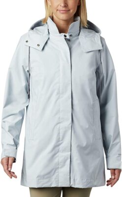 Columbia NEW Womens Size Small East Park Mackintosh Jacket Gray - Main Image
