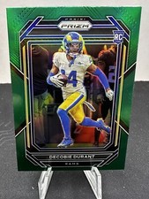 💥2022 Panini Prizm Decobie Durant Green Prizm Rookie RC Los Angeles Rams #347