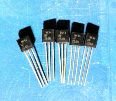 5  x BF 256B N-Kanal J-FET, 30V, 13mA, 350mW, TO-92