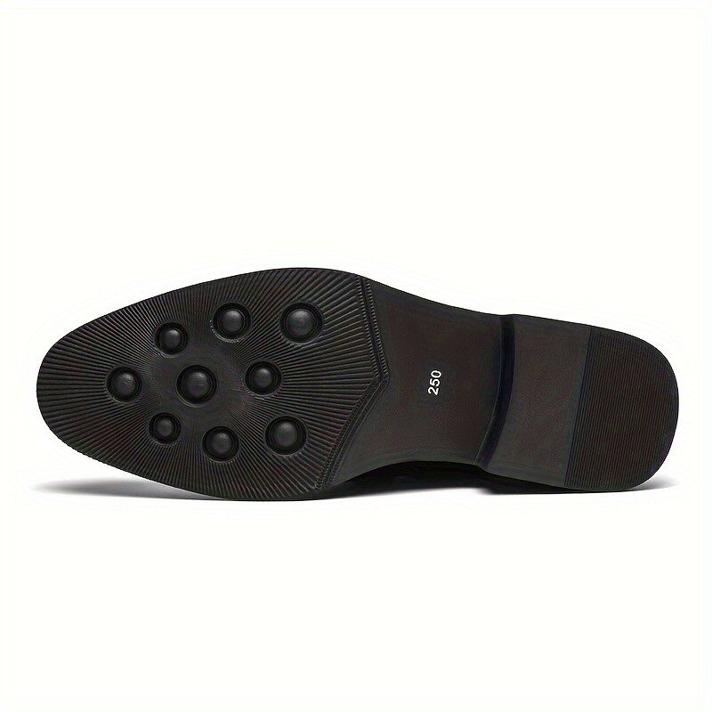 Men Trendy Penny Loafers Business Wear-resistant Slip On Semi-formal Dress Shoes