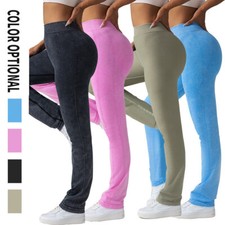 Women's High Waist Flare Yoga Leggings Scrunch Butt Lifting Bell Bottoms Bootcut