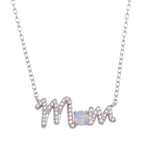 Pendentif Art Déco En Argent Sterling Avec Opale Et Marcassite - Collier 18 Pouces, Neuf Avec étiquettes, Marque Gemondo - Style Vintage élégant