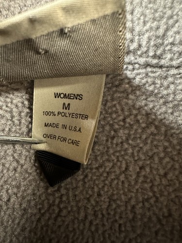 Vintage EMS Polartec 1/2 Zip Fleece Women’s Medium Made In USA Gray Read Desc - Picture 6 of 8