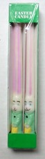 Vintage Easter Bunny Taper Candles Set of 2 Candles Spring Easter Holiday
