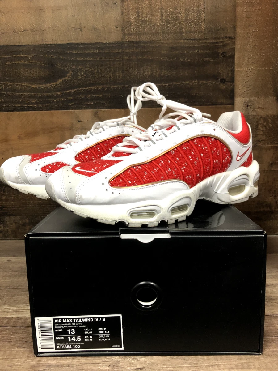 2019 SUPREME X MAX TAILWIND 4 &#039;UNIVERSITY RED&#039; SZ 13 AT3854 100 WHITE RED |