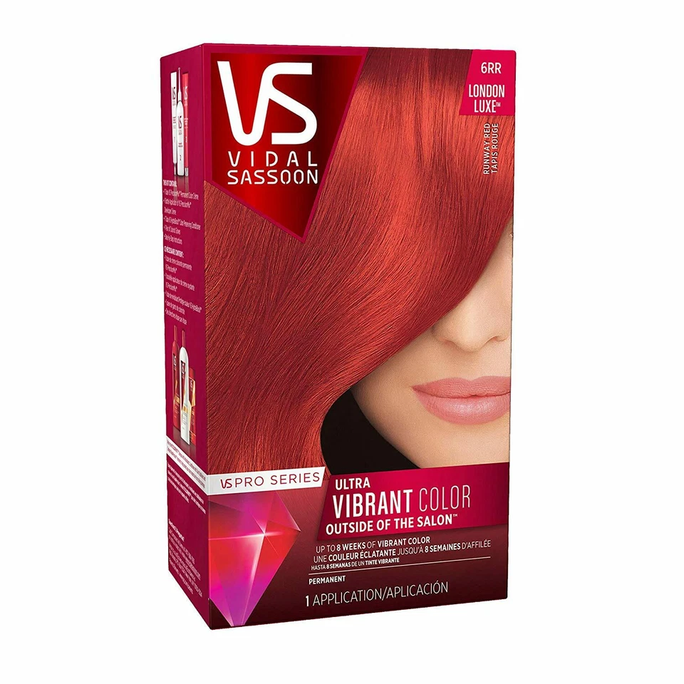 Pack de (6) Nuevo Vidal Sassoon Pro Series, 6RR Runway Red 1 Kit Foto 2 de 4