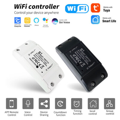 Tuya WiFi Smart Switch APP Wireless Controller Universal Breaker Timer Smartlife