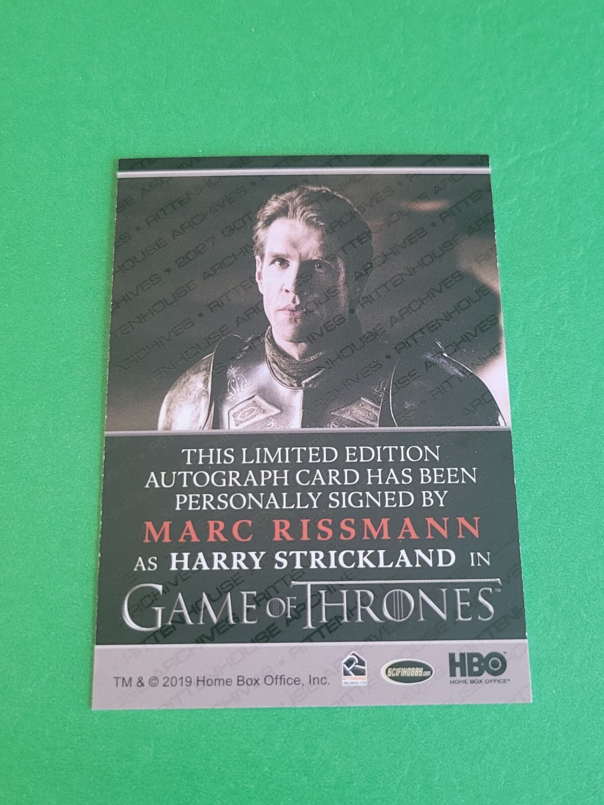 Marc Rissmann Game Thrones MARC RISSMANN - 2020 GAME OF THRONES COMPLETE SERIES AUTOGRAPH | eBay