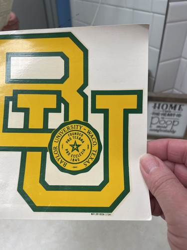 Calcomanías Angelus de colección - Universidad de Baylor - Medicina - Waco, Texas - Imagen 3 de 7