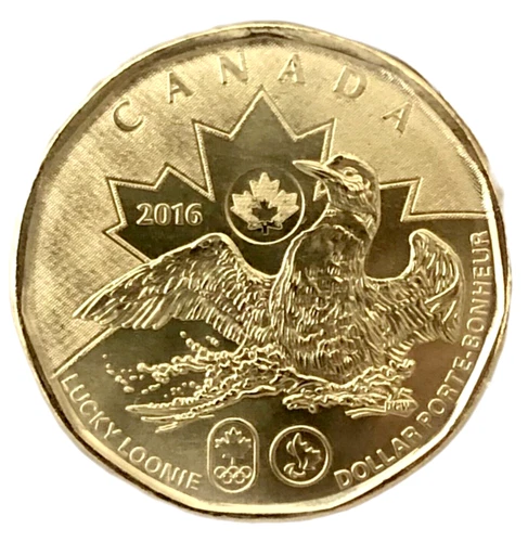 Photo of a 2016 Canada Loonie from an eBay listing that sold on Jul 18, 2026