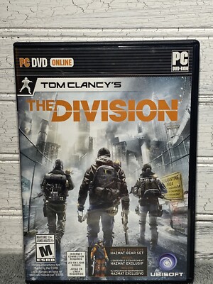 TOM CLANCY'S THE DIVISION - PC DVD ONLINE - Complete (CIB) W/Key - EXCELLENT