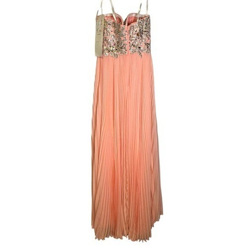 Tony Bowls Orange Pink Sequined Dress Pageant Prom Wedding 114L05 NWT Size 2 - Picture 9 of 16