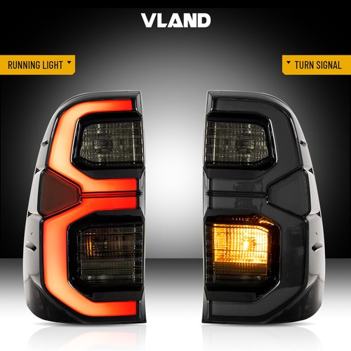 Smoked LED Sequential Tail Lights For Toyota Hilux 2015-20 w/Start Up Animation - Foto 5 di 15